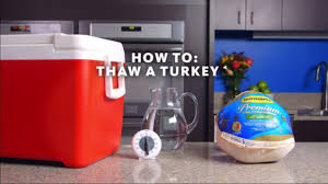 how to safely thaw a frozen turkey