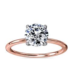 Check spelling or type a new query. Solitaire Plus Hidden Halo Diamond Engagement Ring In 14k Rose Gold And Platinum Blue Nile
