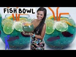 Fish Bowl Drinks Tipsy Bartender Fun Drinks Uv Blue Drinks