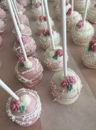 Trendy Bridal Shower Cake Recipes Dessert Ideas Ideas Rose Cake Pops Rose Cake Wedding Cake Pops