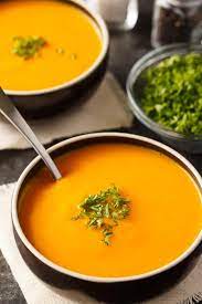 Cream Of Carrot Soup Recipe Vegetable Soup Recipes Pureed Food Recipes Soup Recipes