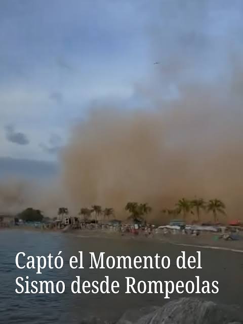 Alfonso Lovera es un joven que grabó desde el rompeolas de la Playa del  Yate en La Guaira, Venezuela, el momento en que ocurrieron los sismos del  24 de junio. El momento de caos y confusión quedó ...