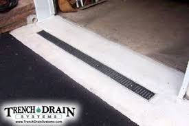 Trench Drain In Front Of Garage Trench Drain Drainage Driveway Drain