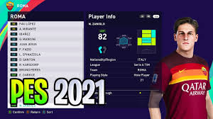 As Roma Players Ratings Faces Pes 2021 Youtube