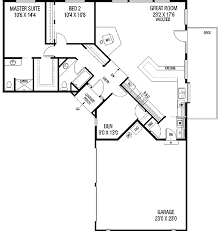 Two bedroom floor plans are functional option for your retirement home. Plan 77136ld Family Privacy L Shaped House Plans L Shaped House House Plans