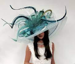 Gorgeous Teal Kentucky Derby Hats By Vinzetta Derby Outfits Kentucky Derby Women Kentucky Derby Fashion