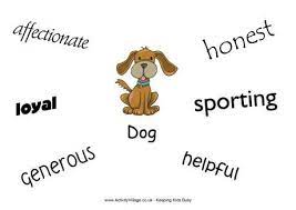 dog characteristics poster chinese new year crafts business for kids dogs
