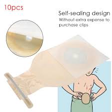 Faginey 10pcs Pack One Piece System Ostomy Bag Medicals Drainable Pouch Colostomy Bag Ostomy Supplies Colostomy Pouch Ostomy Supplies Walmart Com