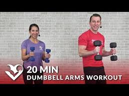 20 minute dumbbell arms workout at home
