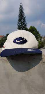 Vintage 80s 90s Nike Just Do It Hat Cap Nike Swoosh Logo Strap Adjustable Size Dad Hat Nike Swoosh Logo 90s Nike Hats Nike Swoosh Logo