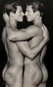1996 Vintage HERB RITTS Male Nude Twins RYKER Brothers Hugging Photo  Engraving | eBay