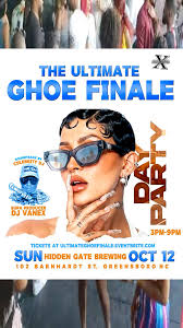 The Ultimate GHOE FINALE DAY PARTY , 🗓️Oct. 12 from 3pm-9pm , 🎶Celebrity  DJ Supa Producer DJ VANEX , 🏠at Hidden Gate Brew Downtown Greensboro Nc  (102 Barnhardt St) . , 🍔🍹 Inside & Outside with a ...