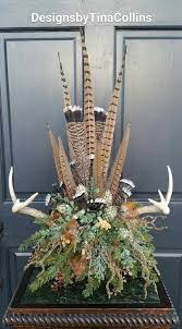 Check Out This Item In My Etsy Shop Https Www Etsy Com Listing 684147413 Antler Sympath Rustic Flower Arrangements Funeral Floral Funeral Floral Arrangements