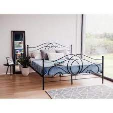 lit lit metalique lit noir lit 180x200 lyra black bedding king metal bed frame king size bed frame