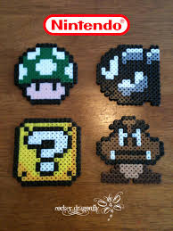 Various Super Mario Bros Characters In Perler Beads By Rockerdragonfly Melty Bead Patterns Super Mario Hama Beads Mario