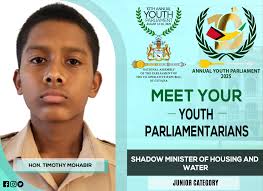 There goes our parliamentarian to youth parliament. Best wishes from the  management and staff of St. Ignatius Secondary School. We are proud of you. 