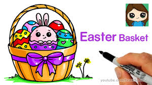 You will find high quality and great free coloring books. Easter Bunny And Basket Coloring Page Draw So Cute