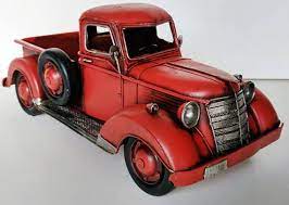 1930 S Vintage Like Metal Tin Toy Pickup Truck Old Antique Looking Car Collection Petroliana Gas And Oil Man Cave Garage Ford Chevy Dodge Toy Pickup Trucks Tin Toys Metal Tin
