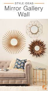 Switch Up Your Wall Decor And Create A Bold Gallery Wall Using Mirrors A Creative Alternative To Living Room Decor Home Decor Wall Decor