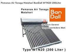 Wika water heater meluncurkan beberapa alat pemanas air, dari energi matahari, energi listrik, dan energi panas dari gas buang outdoor ac. Pemanas Air Tenaga Matahari Bandall Wtn20 200liter Terbaru Juli 2021 Harga Murah Kualitas Terjamin Blibli