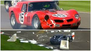 This nickname has adorned a few curiously shaped vehicles over the years, but none stand out quite as much as this vintage ferrari 250 gt racer. 23m Ferrari Breadvan Crashes But Keeps Racing 7 5m Cobra Hits Barrier At Goodwood Autoevolution
