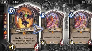 If you don't trust the link, google hearthstone card generator and its the top link. Battlecry Your Opponent Draws 16 Cards Hearthstone