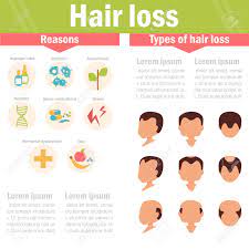 Here, all the reasons you may be suffering from hair loss, from alopecia to hormone imbalances but here's the thing: Hair Loss Reasons And Types Royalty Free Cliparts Vectors And Stock Illustration Image 74745428