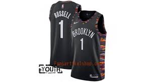 Biggie bei den brooklyn nets. Brooklyn Nets Trikot D Angelo Russell 1 2018 19 Nike City Edition Schwarz Swingman Kinder