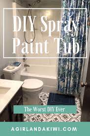 After the bathtub was cleaned and dried we went over it all with 400 grit sandpaper. Diy Spray Paint Tub A Girl And A Kiwi