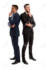 Business People Standing Back To Back And Thinking Stock Photo Picture And Royalty Free Image Image 36878365
