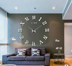 I will also say that large wall decor doesn't have to be expensive. 12 Unique Diy Large Wall Clock Ideas For Stunning Living Room Decoration Contemporary Wall Clock Wall Clocks Living Room Contemporary Wall