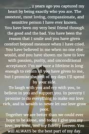 Wedding Vows 22 Examples About How To Write Personalized Wedding Vows See More Http Vows For Her Wedding Vows To Husband Wedding Vows For Her