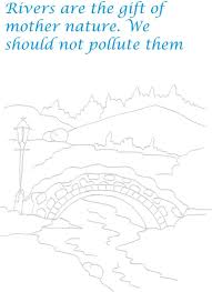 In great rivers country you can see wildlife, like bald eagles, learn about. River Under The Bridge Coloring Printable Page