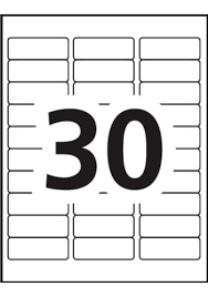 Free address label design templates : Avery Address Labels 5160 Blank 30 Labels Per Sheet