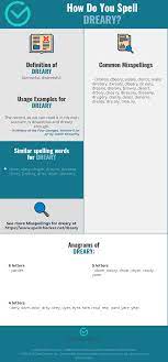 Charm class questions and answers. Correct Spelling For Dreary Infographic Spellchecker Net