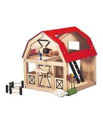 Take A Look At This Barn Accessories Set By Plantoys On Zulily Today Wooden Toy Barn Toy Barn Wooden Barn