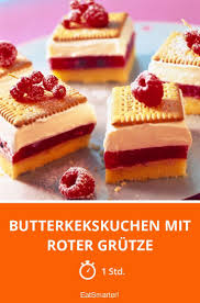 Butterkekskuchen Mit Roter Grutze Rezept In 2020 Butterkekskuchen Kekskuchen Kuchen