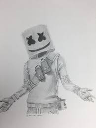Stay tooned for more free drawing lessons by: Had A Lot Of Fun Drawing Marshmello D Fortnitebr