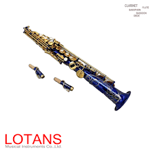 Professional Good Quality Sachs Chinese Sax Lacquer Gold Blue Saxophone  soprano - AliExpress