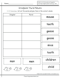 In these examples, the simple subjects and the verbs are in bold. Singular Plural Nouns Worksheets Grade Noun Kindergarten 7 Math Geometry Sis Fun Activity Sheets Multiplication Times Tables Sumnermuseumdc Org