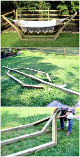 When i was browsing around for idea's, i didn't find any stand that was completely folded, always some part was sticking out. 15 Diy Hammock Stand Plans You Should Try This Summer Diy Crafts