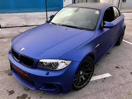 Auto folie / car wrapping folie. Schickes Bmw 1m E82 Coupe In Mattblau Von Bb Folien