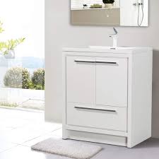 30 inch bathroom vanity in almond. Tona 30 Bathroom Vanity With Sink Combo Glossy White Modern Design Bathroom Vanities Set With Oversized Storage Cabinet And Integrated Basin Allier 30 Amazon In Home Improvement