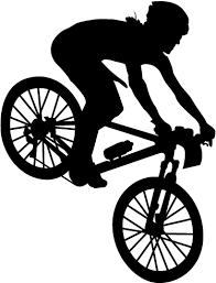 Mountain bike silhouette images stock photos vectors shutterstock. Mountain Biker Silhouette Sticker Tenstickers