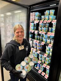 🎊🎉EMPLOYEE SPOTLITE🎉🎊 Meet Grocery Associate Kim!! Kim is always there  to lend a helping hand. Kim is always eager to make the customer's  experience the best it can be. Her bubbly personality