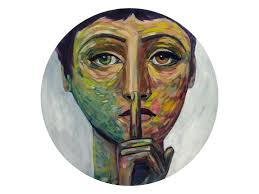 Protea in bloom • Oil and Charcoal Pencil