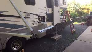 How To Replace An Awning On A Travel Trailer Or Rv Rv Awning Fabric Camper Awnings Rv