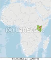 Download and print out free kenya maps. Republic Of Kenya Location On Africa Map Kenya Is A Country In Africa With 47 Semiautonomous Counties Governed By Elected Canstock