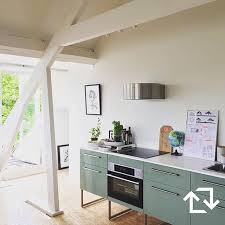 Een Prachtige Moderne Metod Keuken In Het Droomhuis Van Klas Lokaal Fris Groen Kallarp Hoogglans Kitchen Layout Ikea Kitchen Kitchen Dining Room