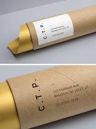 Download Cardboard Tube Packaging Mockup Graphicburger
